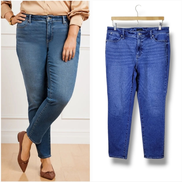 Talbots Slim Ankle Jeans In Culver Wash Womens Size 10 - Picture 7 of 7
